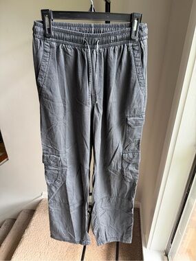 Old Navy Women's Gray Cargo Drawstring Pants - Casual Utility